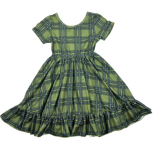 Girlhood by Little Stocking Co. Green Plaid Dress - Picture 1 of 7